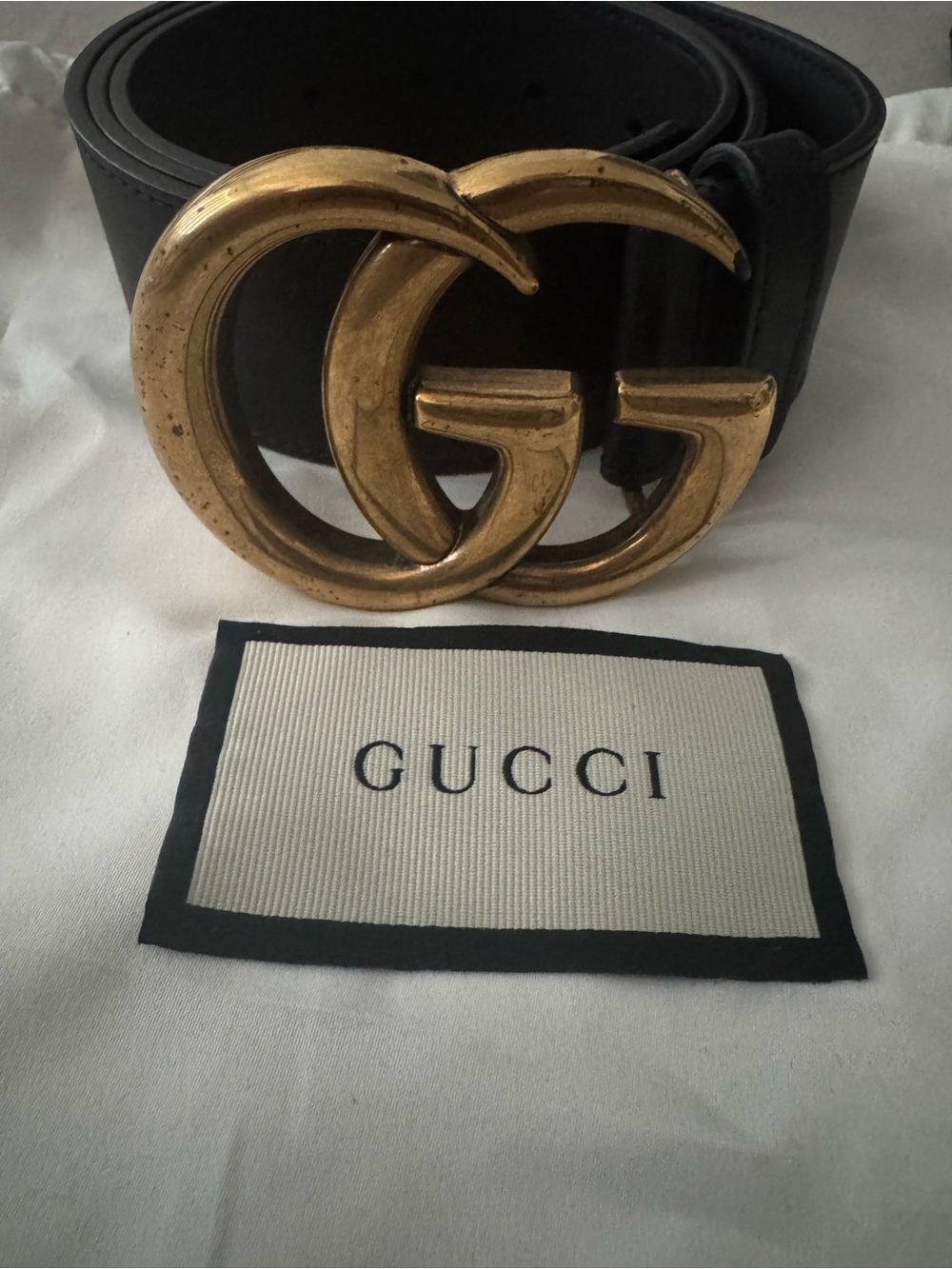Belt with Gucci logo